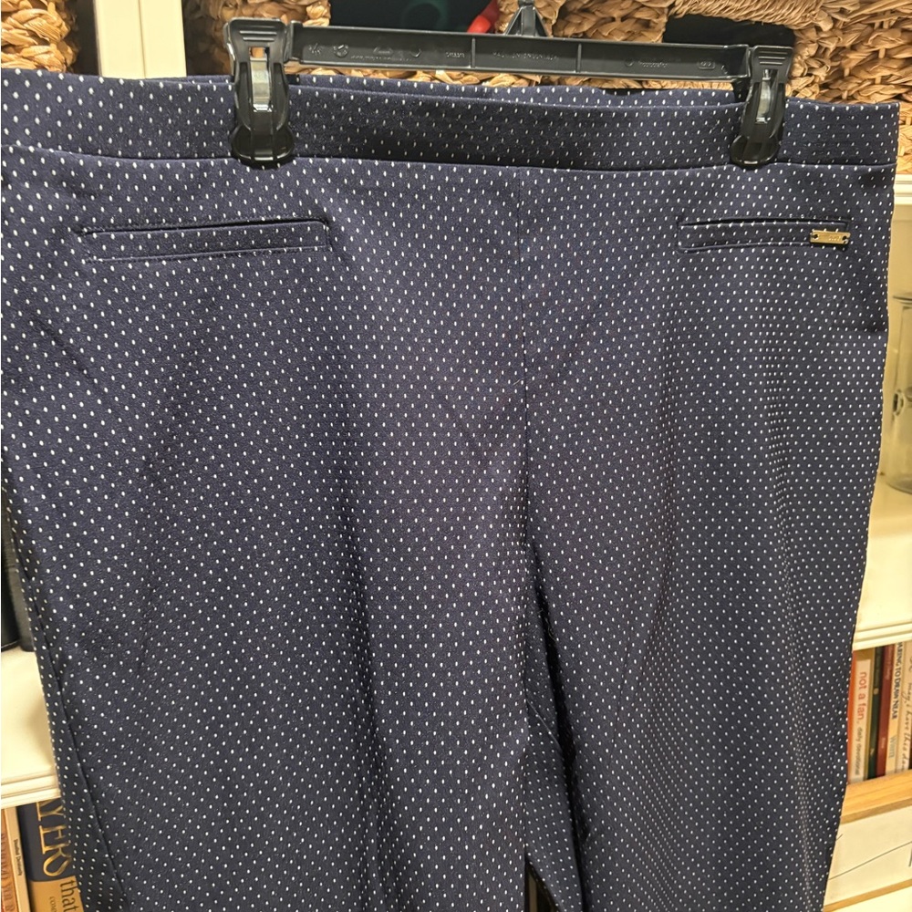 Jones New York Women's Navy Patterned Dress Pants 2x - Picture 3 of 7